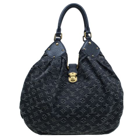 louis vuitton black hobo bag|louis vuitton denim hobo.